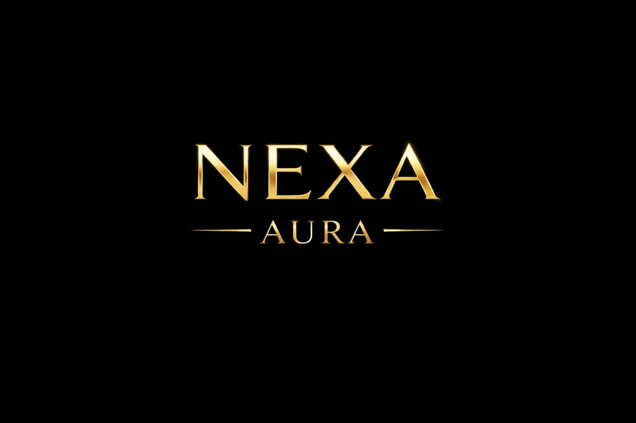 "NEXA AURA brand logo – luxury perfume brand"